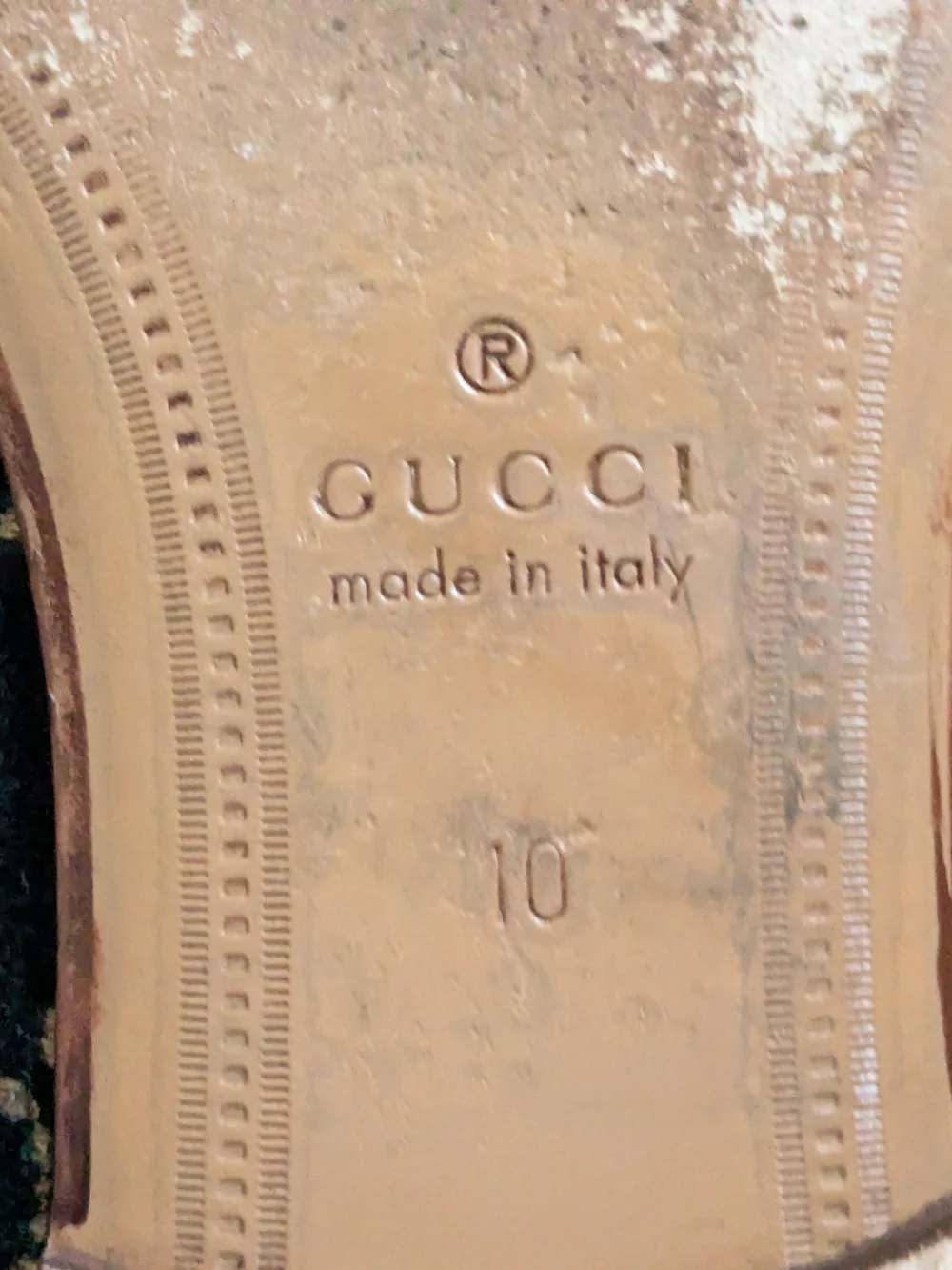 Gucci Men’s Velvet Horsebit Loafers Blue Men US 10.5 Monogram Logo